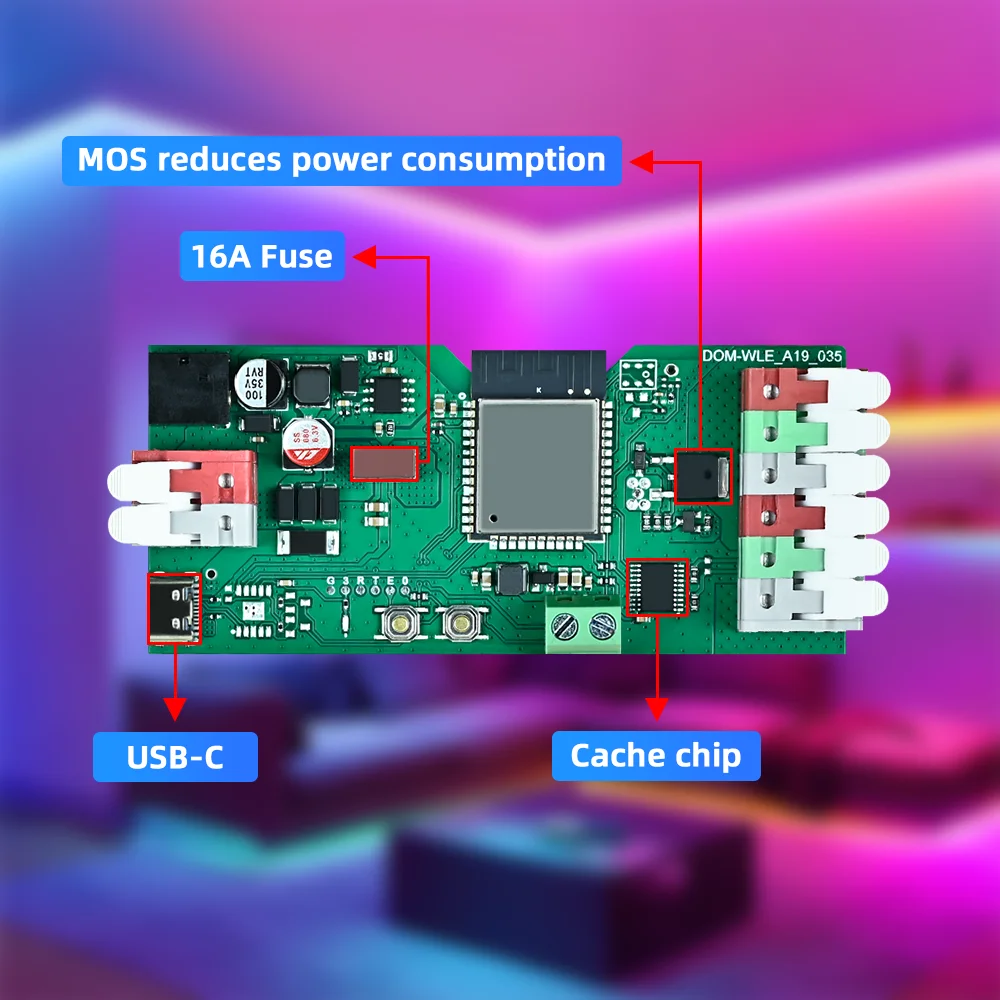 รูปสินค้า คอนโทรลเลอร์ LED ดิจิทัล ESP32 ควบคุมผ่านแอป