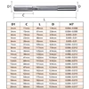H7 Machine Reamer HSS Straight Shank Chuck Milling Reamer 6 Flute D2mm-D20mm Milling Cutter Flat Bottom Lengthened 2.5mm 8.5mm 6