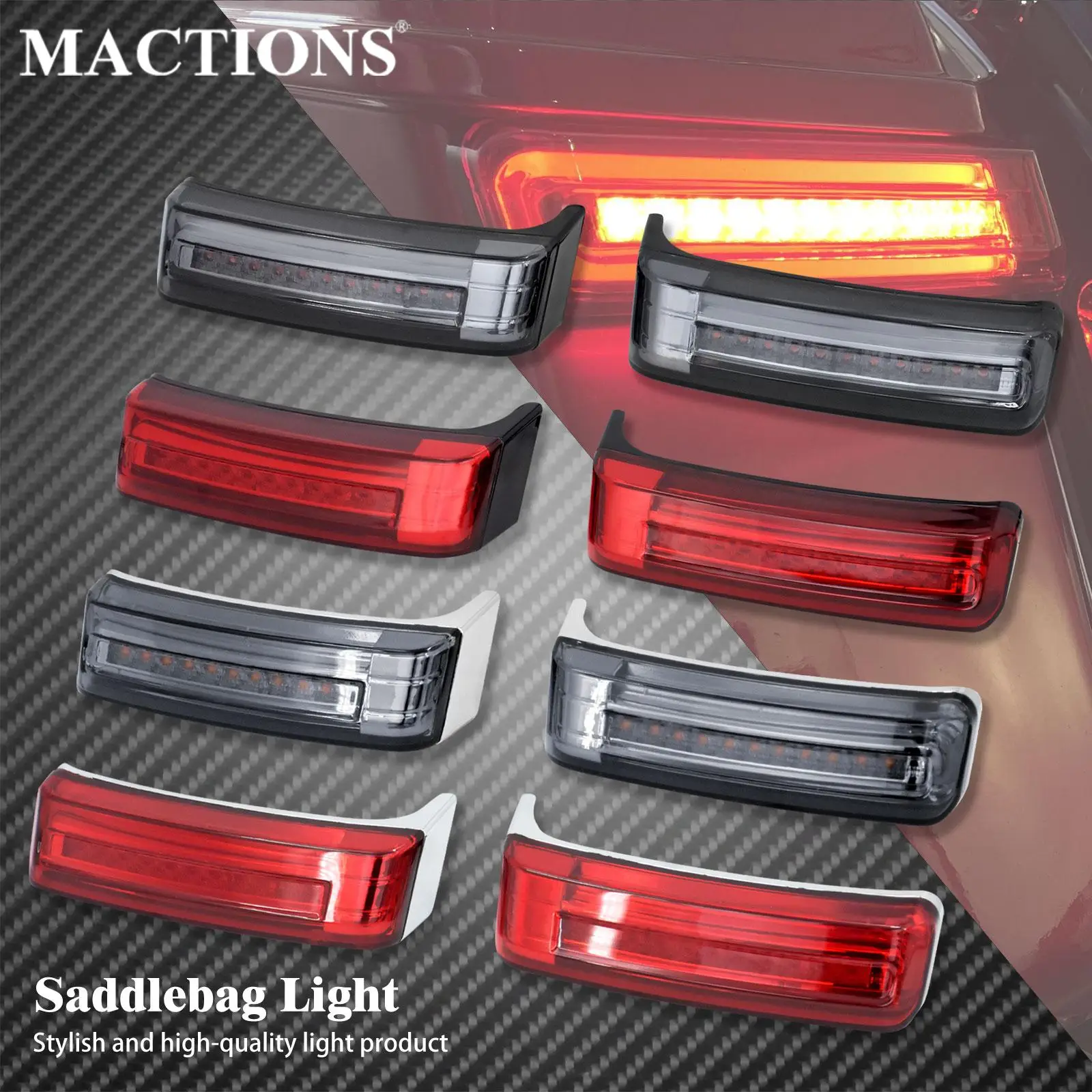 

Motorcycle LED Saddlebag Run Brake Turn Signal Light Lamp For Harley Touring Road Street Electra Glide Ultra Limited FLH 2014-22