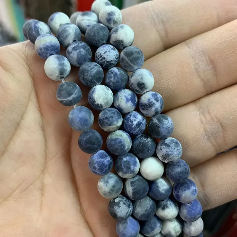 Perle Di Giada Acquamarina Blu Da 6 Mm, 8 Mm E 10 Mm, Perle Di - Foto 9