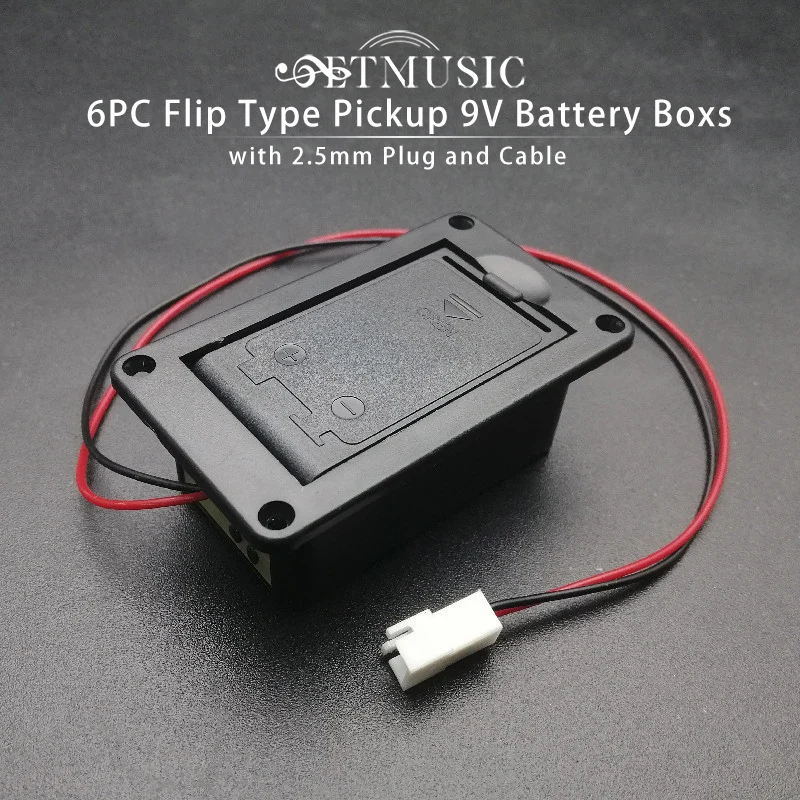 Gun Case Custodia Per Batteria 9V Per Basso O Chitarra Attiva Scatola Di Copertura Per Pickup 476643 - Foto 5