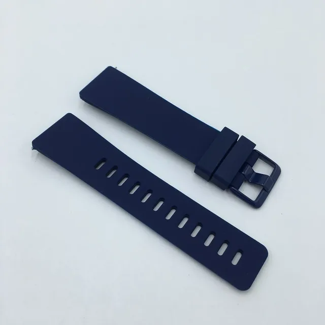 Silicone Band for Fitbit Versa 2 Strap Replacement Smart Watch Accessories for Fitbit Versa Lite Waterproof Bracelet Wristband Dark Blue