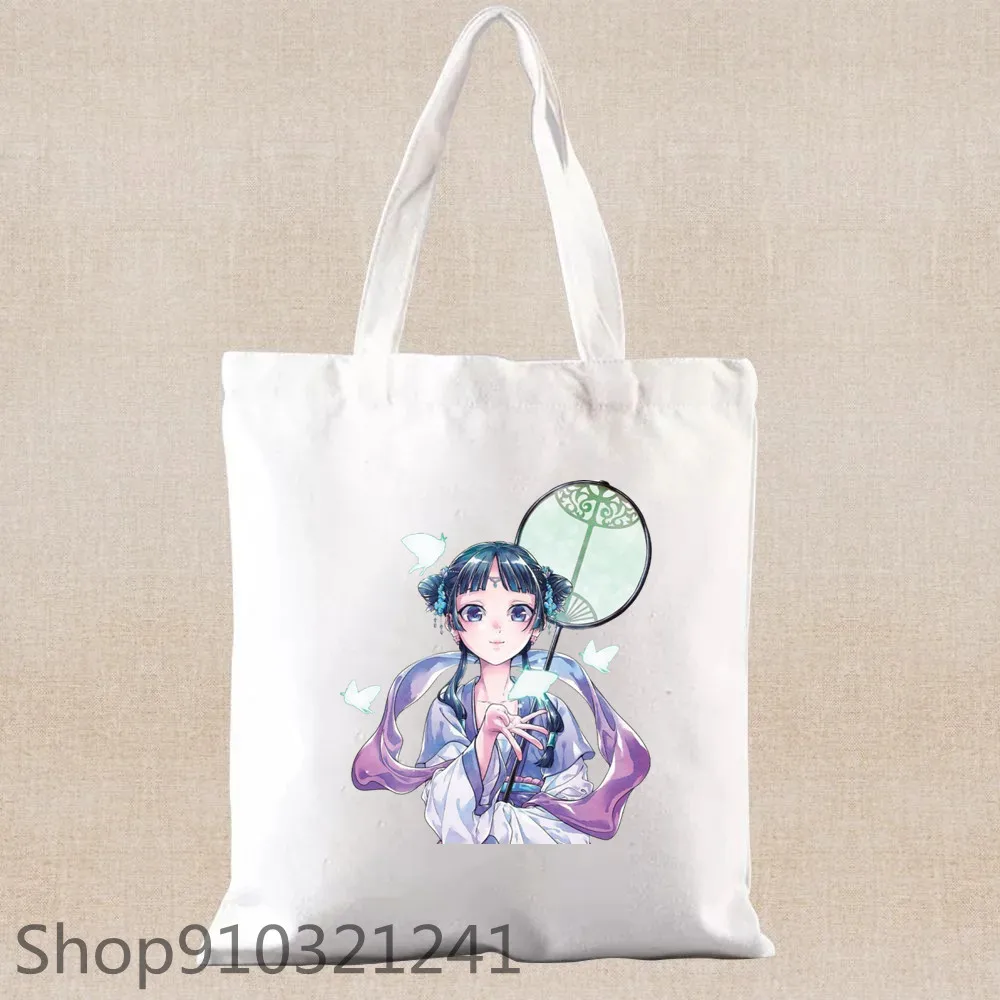 The Apothecary Diaries Shopper Bags Shopping Bag Anime Tote Bag Borsa A Tracolla Borse Di Tela Borsa College Di Grande Capacità