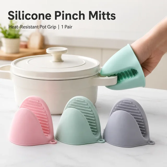 Silicone HeatGrip Oven Mitts – 2PCS 1