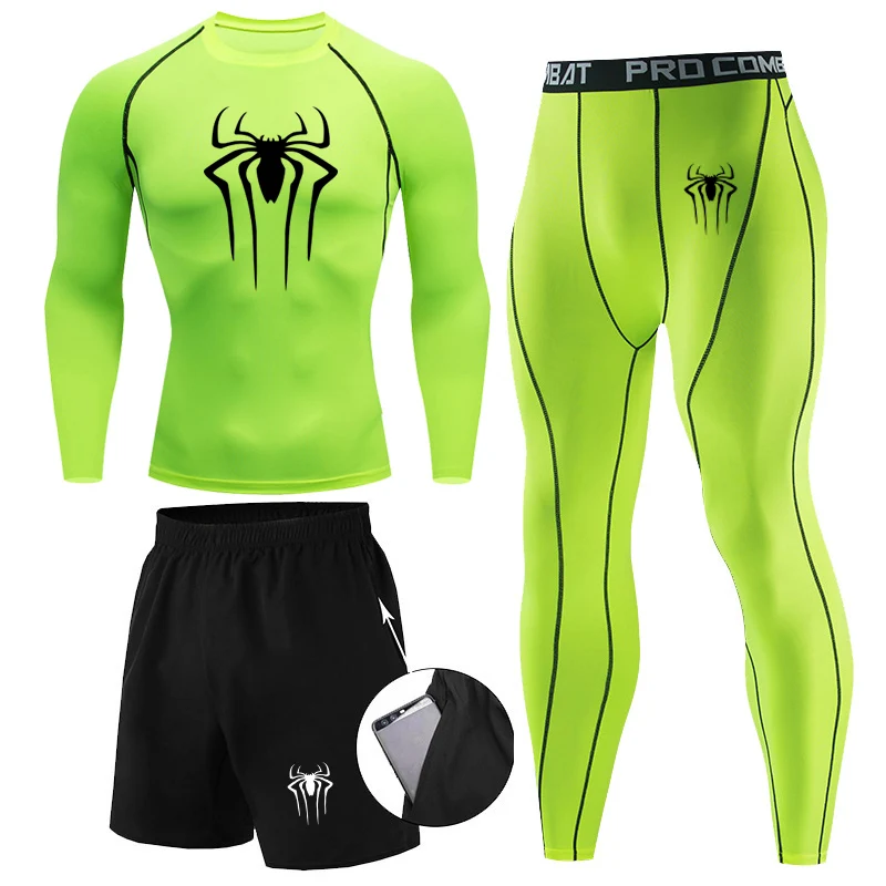 thumbnail image 1 of Conjunto de 3 piezas de ropa interior térmica de invierno para hombre, traje deportivo de compresión, calzoncillos largos, ropa deportiva para correr, chándal, mallas de entrenamiento para ejercicio, 1 of 5