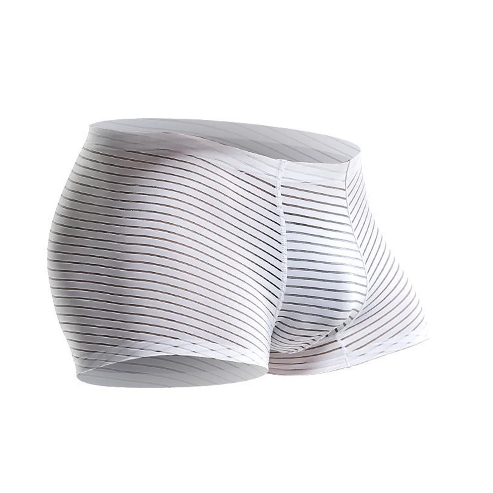 Hombre Perspective Seamless Underpants Men Ultra Thin Boxer Shorts Sexy U Convex Panties Male Low Rise Underwear Trunk A50 men sexy briefs penis pouch underwear soft comfortable underpants low rise micro bikini trunks male breathable sexy panties
