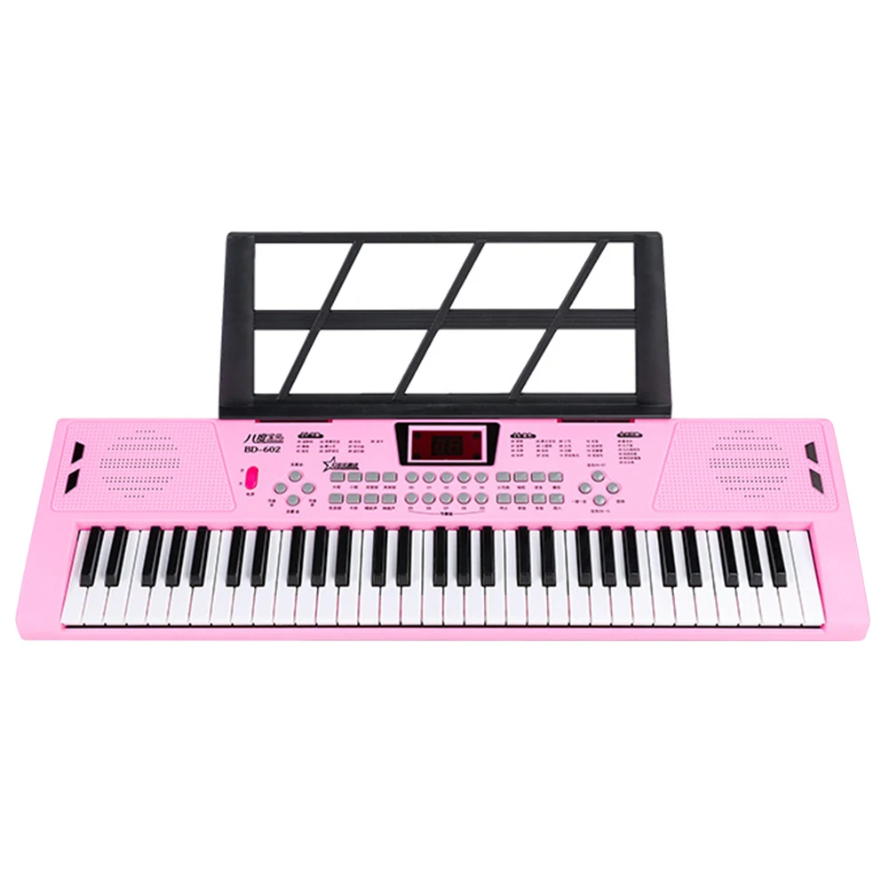 61 Keys USB Digital Keyboard Portable Piano Digital Music Electronic Keyboard with Built-In Dual Speakers for Beginners Children