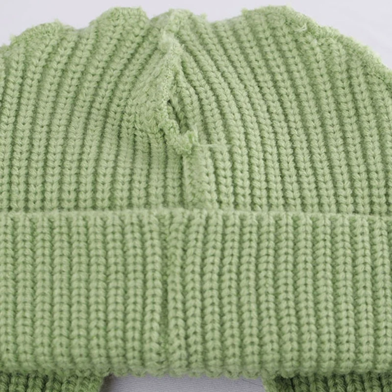 Long Ear Hat Skullies Beanie Cute Bunny Hat Rabbit Ears Hats Crochet Knitted Hat For Women Winter Warm Hats Warm Caps 4