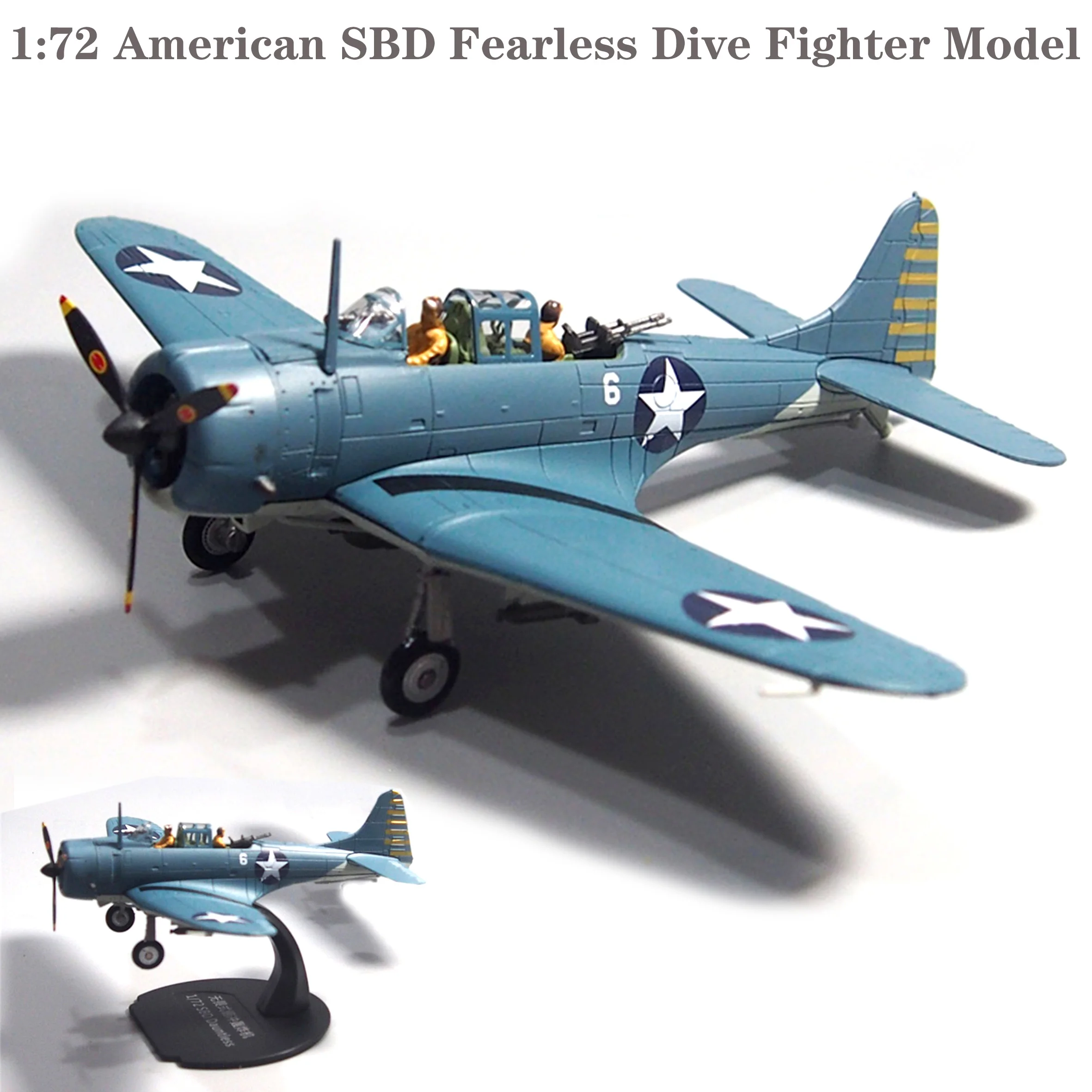 

1:72 American SBD Fearless Dive Fighter Model Alloy finished product collection model Souvenir of Midway Naval Battle