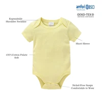 High Quality Baby Rompers Boys Clothing Muslin Blank Bodysuit Girls Pink Plain Colors Jumpsuit One piece Infant Products 0-24M 2