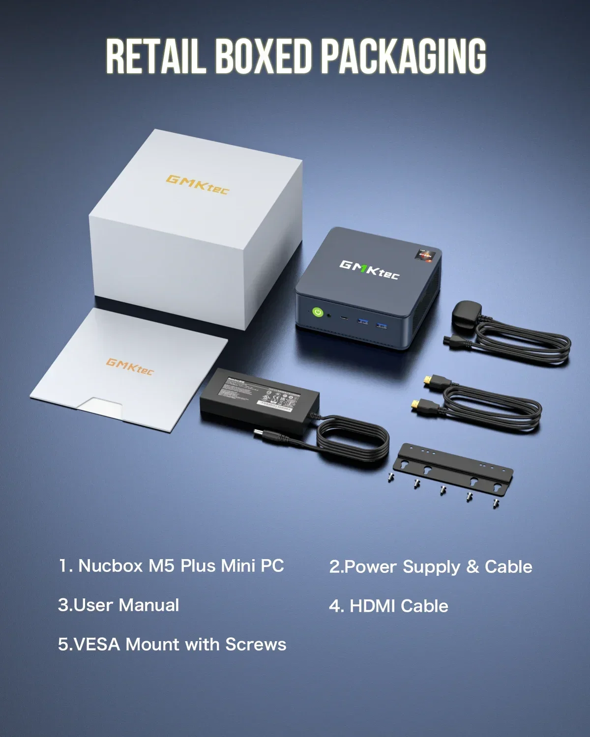 GMKtec M5 Plus Ryzen 7 5825U Mini PC Windows 11 Pro DDR4