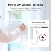 Zemismart Matter WiFi Smart Electric Curtain Motor with Sliding Track, Works with Alexa Google Home Apple HomeKit Tuya App - Image 4