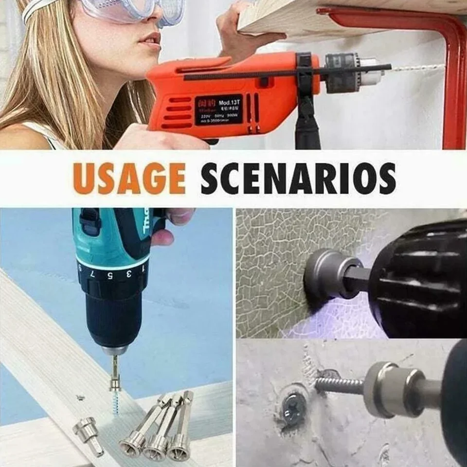 Punte Magnetiche Per Cacciavite Da 25mm E 50mm - Per Cartongesso, Avvitatori Elettrici E Manuali - Foto 7