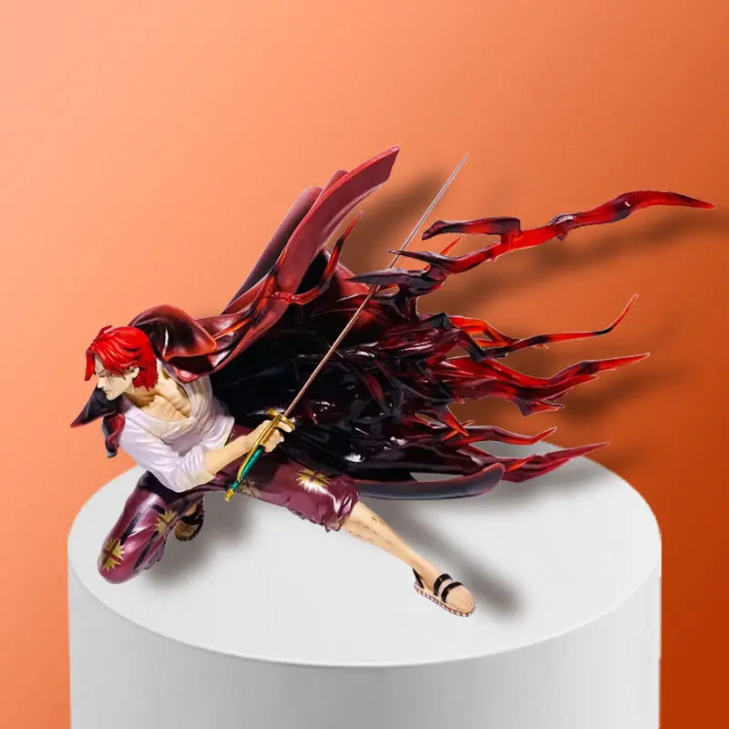 16Cm Shanks One Piece Action Figure Redhead Bandai Original Pvc Toys Haki Spadaccino Limited Collection Figurine Toys Gifts