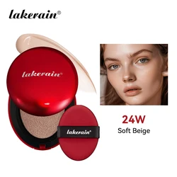 Radiant Glow Full Coverage Waterproof Cushion Foundation with Long-lasting Concealer (24W)