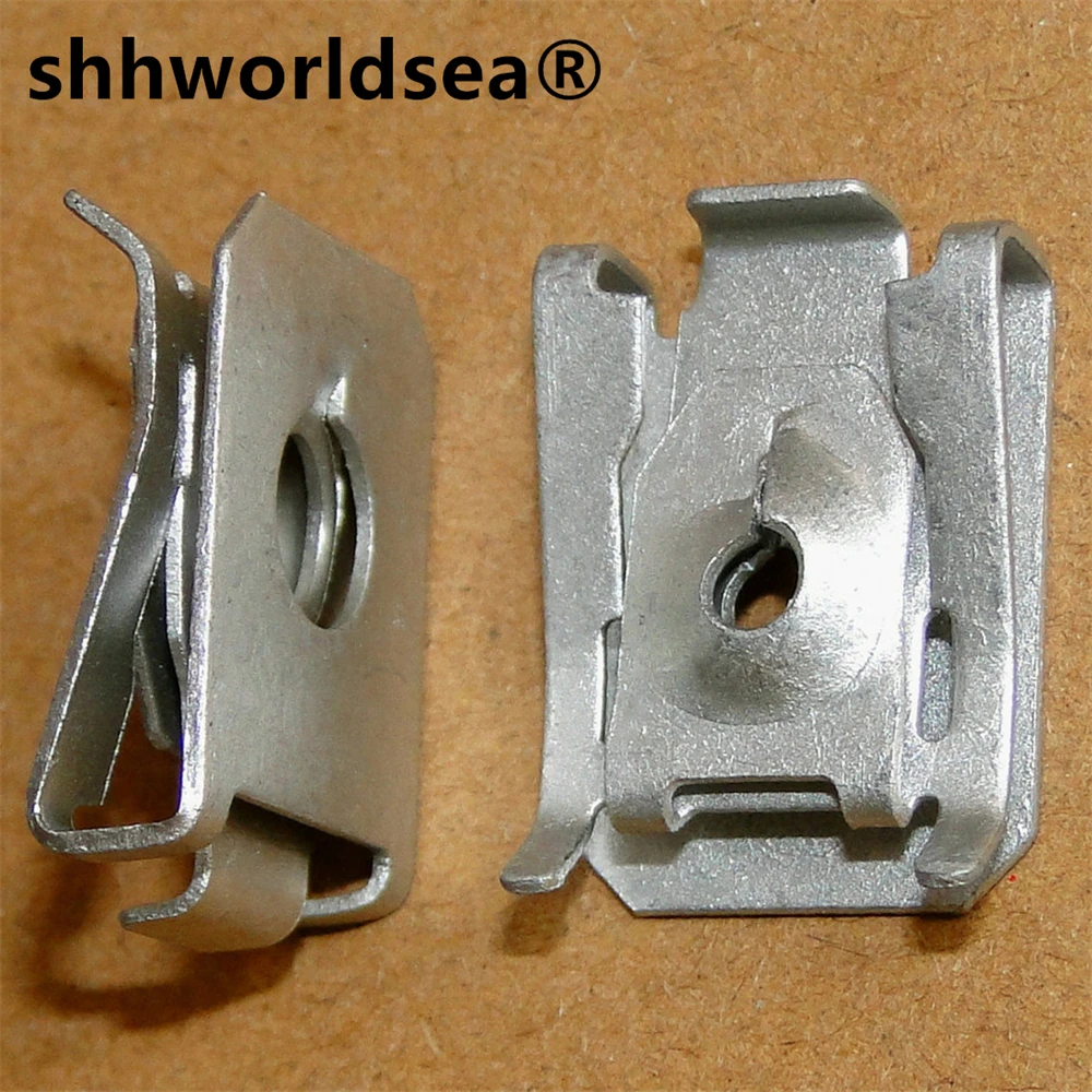 Shhworldsea 100 stücke auto metall mutter Boden trim panel stamm side trim panel schnalle für bmw 07147330002