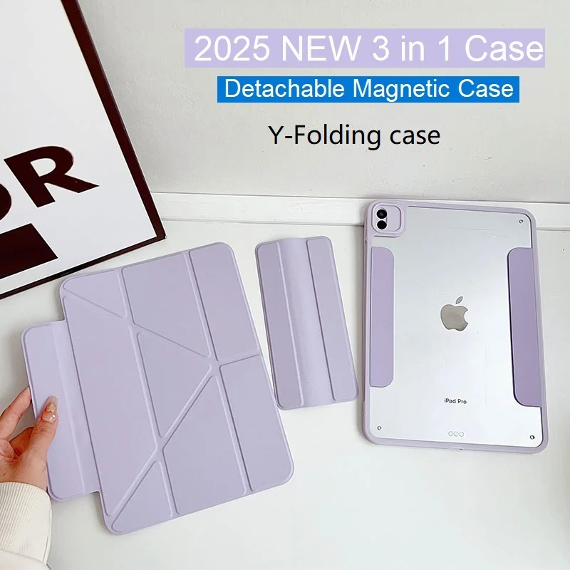 All-in-One Premium Magnetic iPad Case with Detachable Design