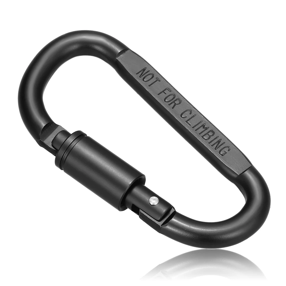 Climbing Carabiner Lixada Aluminum Alloy Carabiner Outdoor Climbing Camping Carabiner Locking Hook Screw D Buckle Keychain Multi Tools
