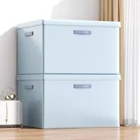 Clothing Storage Box Household Fabric Folding Basket Wardrobe Quilts Large Capacity Organization Box Sorting Storage 1