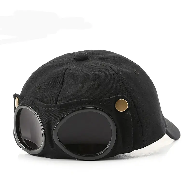 Sun Hats Aviator Hat Korean Version Personality Glasses Cap Men Sunglasses Spring And Summer Baseball Cap