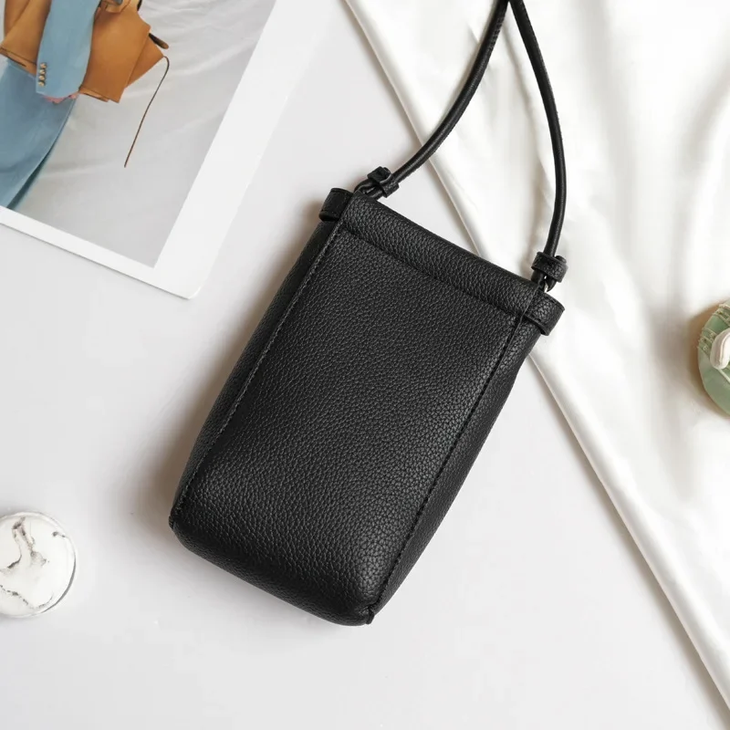 Fashion Simple Small Satchel Korean Vertical Mobile Phone Bag Mini Shoulder Bag Messenger Bag For Women 14