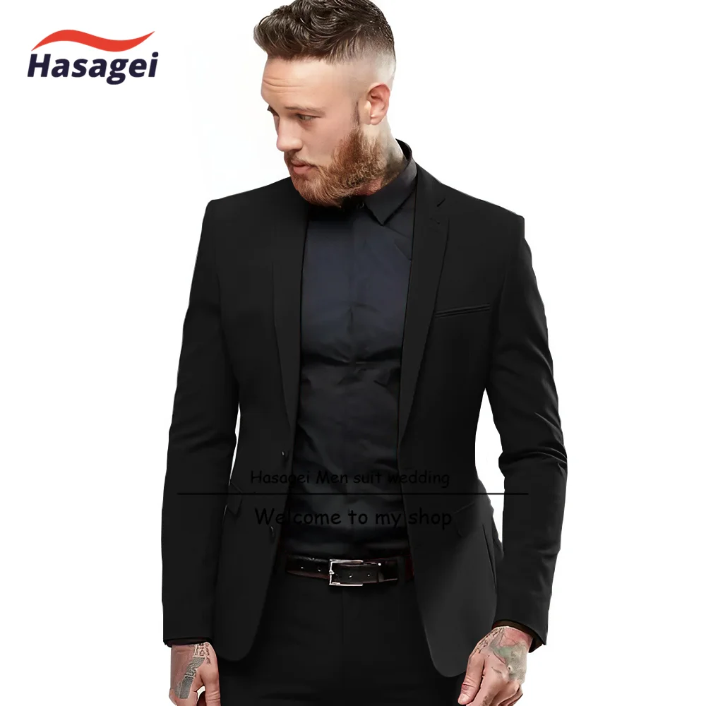 New Red Men's Suit Single-Breasted Slim Fit Formal Wedding Banquet Party Custom Two-Piece Suit (Jacket + Pants)