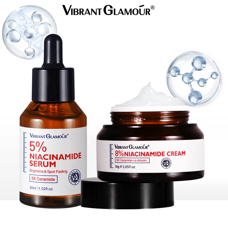 VIBRANT GLAMOUR Niacinamide Facial Cleanser Essence Face Cream Cleaning Moisturizing Skin Care