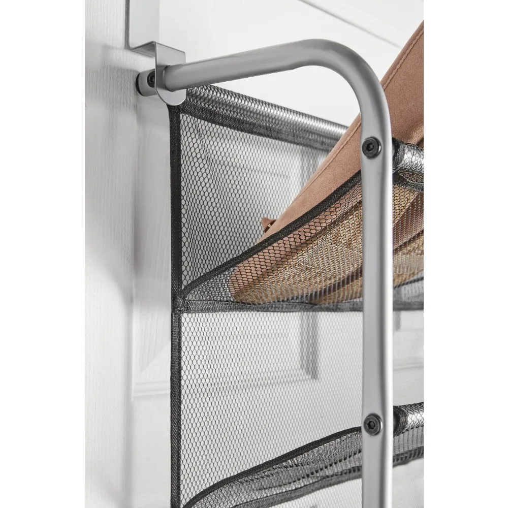 Mainstays 36-Pair Over-The-Door Shoe Rack - Metal/Mesh