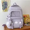 2024 New Ita Backpack High-capacity Canvas School Bag Transparent Preppy Style Girls Rucksack Teenage Display Bolsa Mujer Сумка 5
