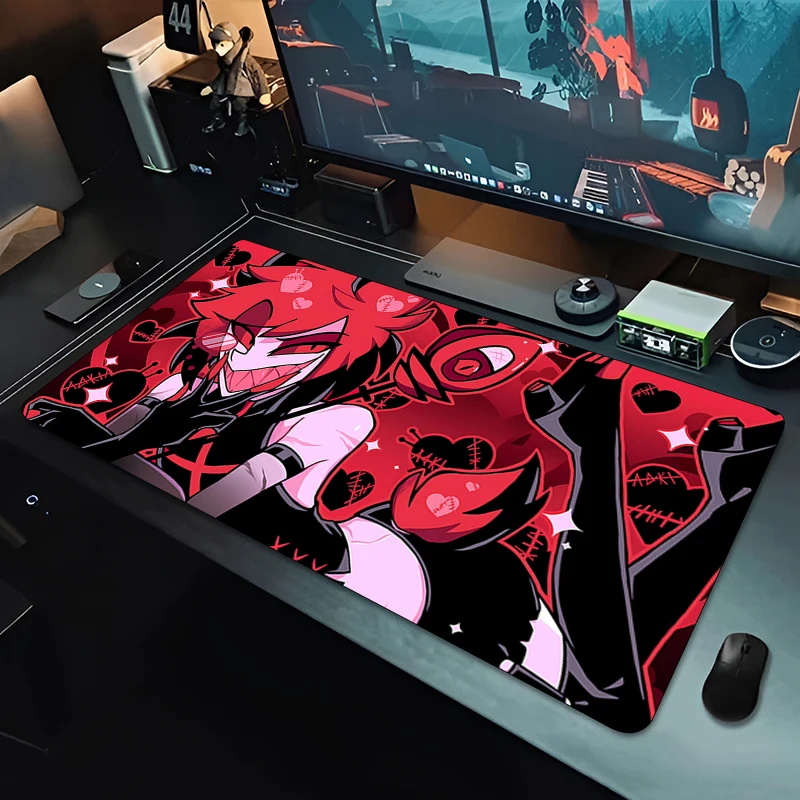 Hazbin Hotel Mouse Pad Gamer Computer Accessories Keyboard Table Mat Mousepad Company Gaming Laptop Desk mat Pc Anime Mousepad 6