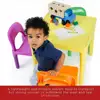 Kids Activity Table Chair Set Play Furniture Durable BPA Free Plastic Non Toxic Water Resistant Easy Assembly Educational Toy 6