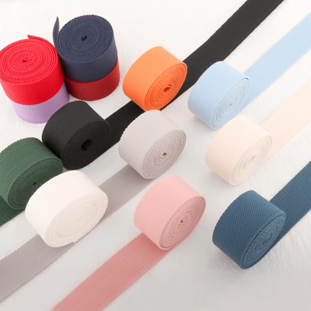 5 meters 20mm Canvas Webbing Belt DIY BackPack Strap Sewing Bag Belt Dog Accessories