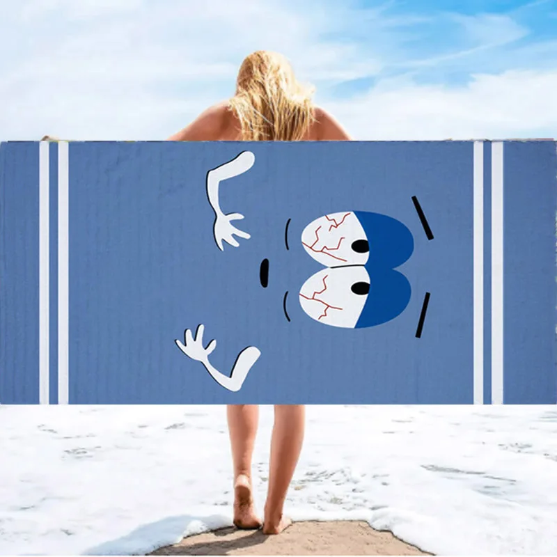 Funny Cute Towelie Towel Blue Towelie Microfiber BathTowel Face Beach Towel for Bathroom Pool 140x70 Cool Kid Gifts