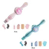 Elastic Smoke Bubble Machine Portable Bubble Maker Automatic Bubble Blower for Kids 2