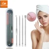 4PCS Acne Blackhead Comedone Black Spot Pimple Blemish Remover Skin Care Women Beauty Acne Treatment Pore Cleanser Needle Hook 1