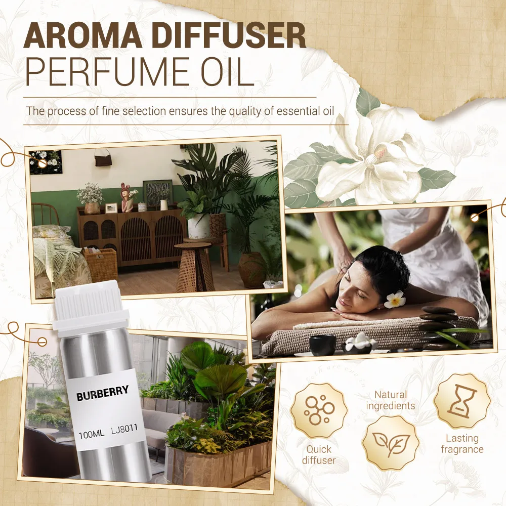 Home Fragrance Products 100ml Essential Oils Hotel Perfume Oil Air Freshener Scent Home Diffuser Room Fragrance Essential Oil Refills