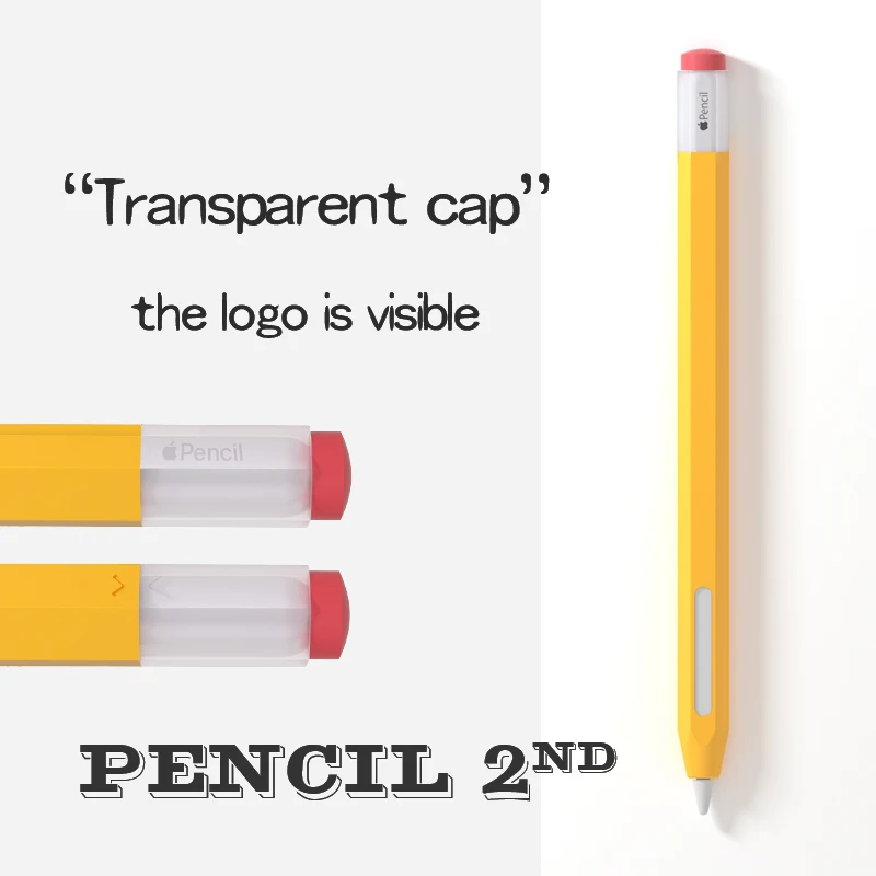 Para Apple Pencil 2 funda protectora de silicona bolsa de segunda generación iPad lápiz piel para Apple Pencil Touch Stylus Pen
