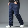 Mens Large Size Black Jeans 10XL Oversize High Waist Loose Trousers Husband Plus Size Loose Denim Trousers Blue Male Denim Pants 4