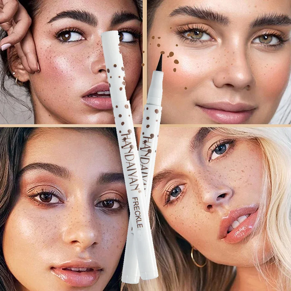 1PC Natural Fake Freckles Pen Waterproof Face Brown Eyeliner Dot Spot Pen Makeup Waterproof Dot Spot Pen Pretend Makeup Tool 5