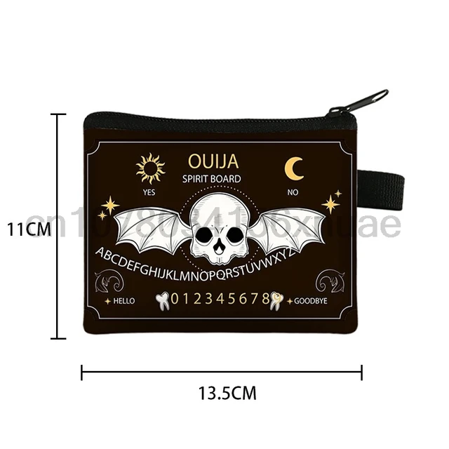 다음 할로윈을 위해 빛나게 만드는 해골, 유령, 호박, Ouija 보드 인쇄 지갑
