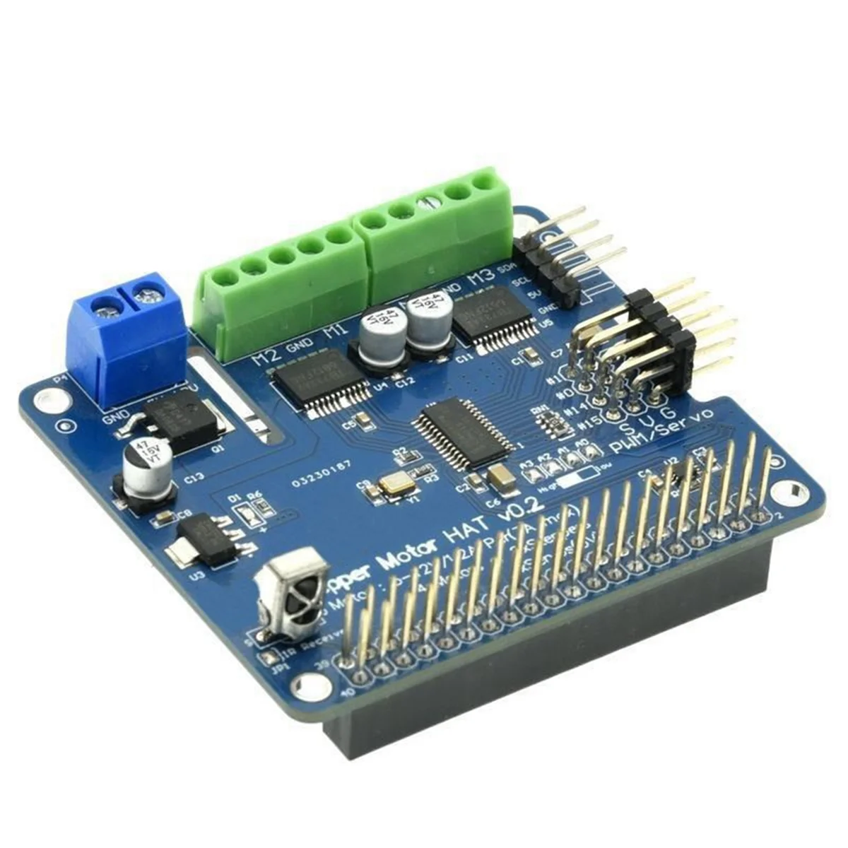 Hot sale Stepper Motor HAT V0.2+Robot Expansion Board Stepper/Motor/Servo for 3B/3B+