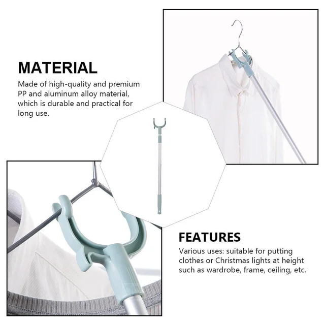 Behúzható Ruhák Sín Szárító Pólus Könnyű Otthoni Rúd Háztartási Erős Erkély Egyszerű Ruházati Állvány - Image 3