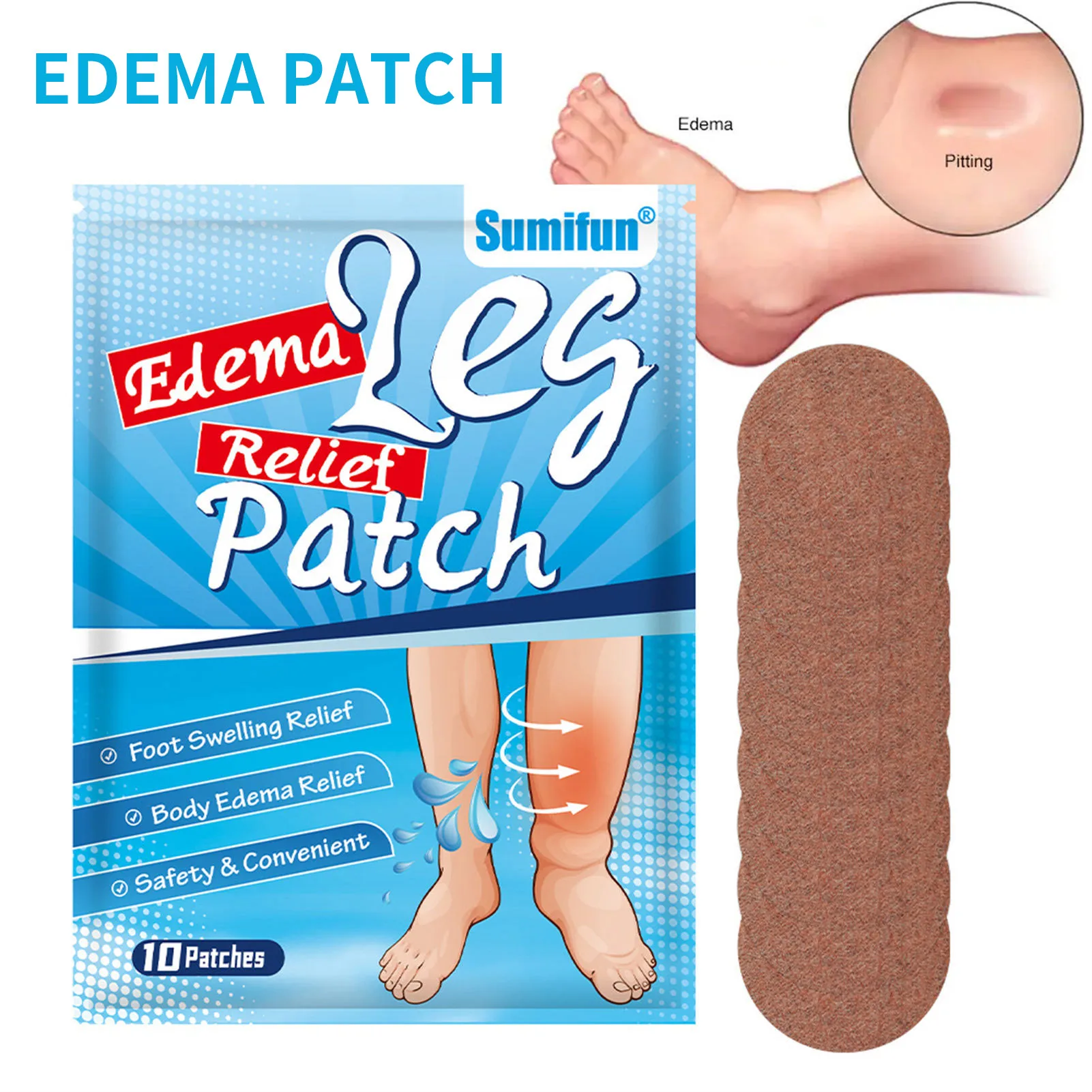 Varicose veins patch wormwood pain relief patch 10pcs Body Edema Relief Patches Promote Feet Leg Blood Circulation Stickers for Body Care Healthy Accessory