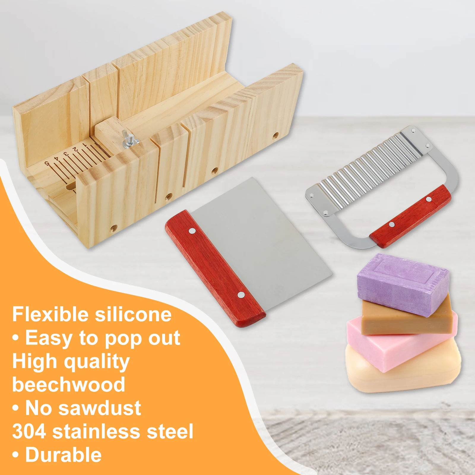 Taglierina Per Sapone A Filo Singolo – Regolabile Con Scala, In Acrilico E Acciaio, Per Sapone, Formaggio, Pane, Burro E Torte – Include 10 Fili Di Ricambio
