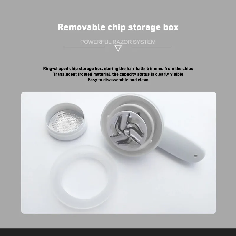 Xiaomi Hair Ball Trimmer USB Rechargeable Long Battery Hair Ball Trimmer Replaceable Blade Sweater Sofa Hair Ball Removal 3