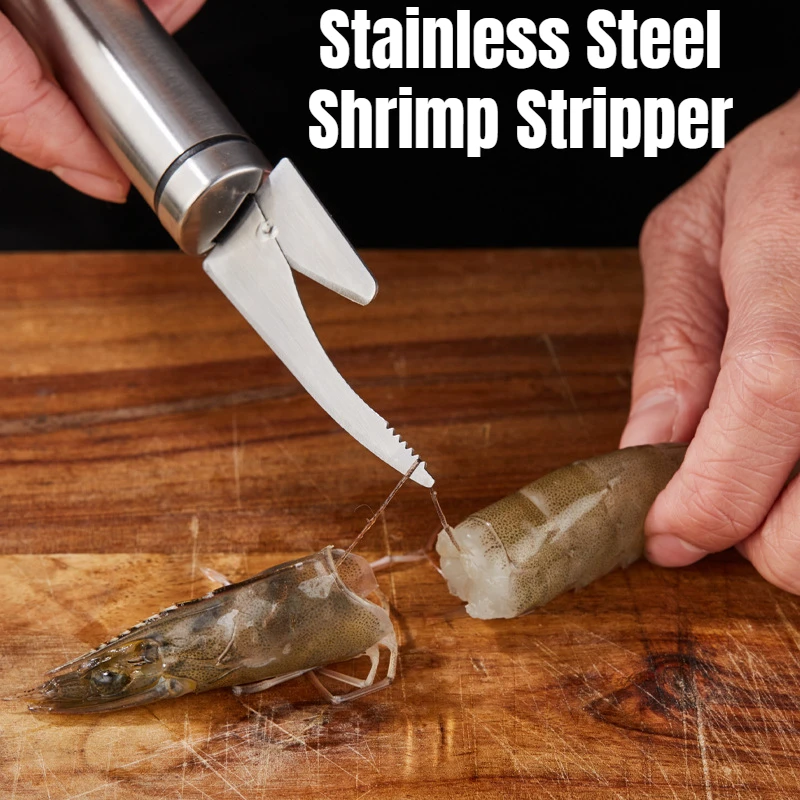 Stainless Steel Shrimp Stripper Shrimp Line Cutter Shrimps Lobster Line Shell Clean Knifes Seafood Tools Kitchen Tool Accessorie