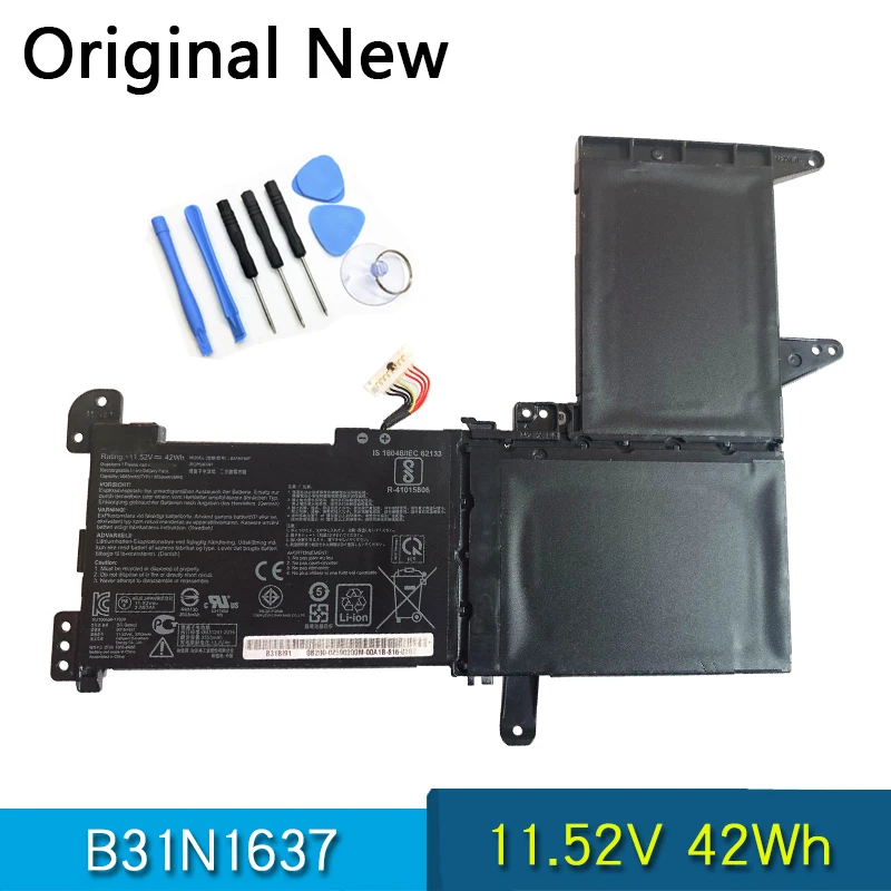 

Original B31N1637 Laptop Battery For ASUS VivoBook X510 X510UA X510UF X510UQ S15 S510UA S510UQ S510UN S510UR F510UA UQ C31N1637