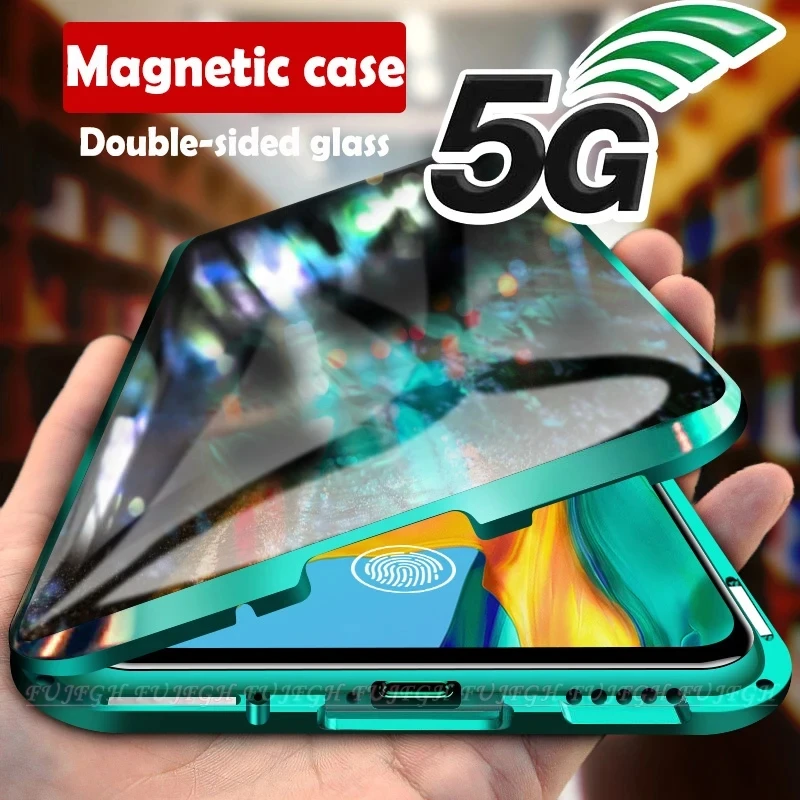 

Double Side Glass Magnetic Metal Case For Samsung Galaxy S8 S9 S10 Plus S20 Ultra Note20 10 A10 A50 A70 A11 A51 A71 A91 M31 Case