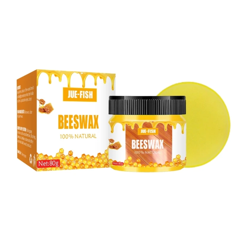 

80g Furniture Polishing Beeswax Wood Floor Cleaning Maintenance Polishing Bright
