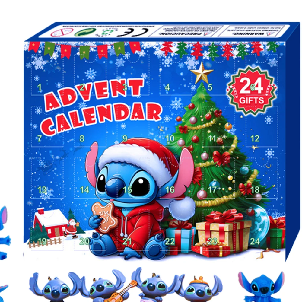 Christmas anime figure advent calendar decoration home Xmas cartoon festival theme calendar vacation countdown